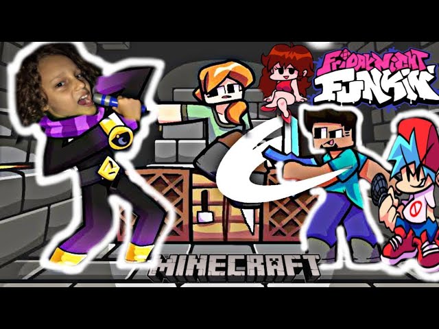 FNF mas é um mod de MINECRAFT (Friday Night Funkin) 