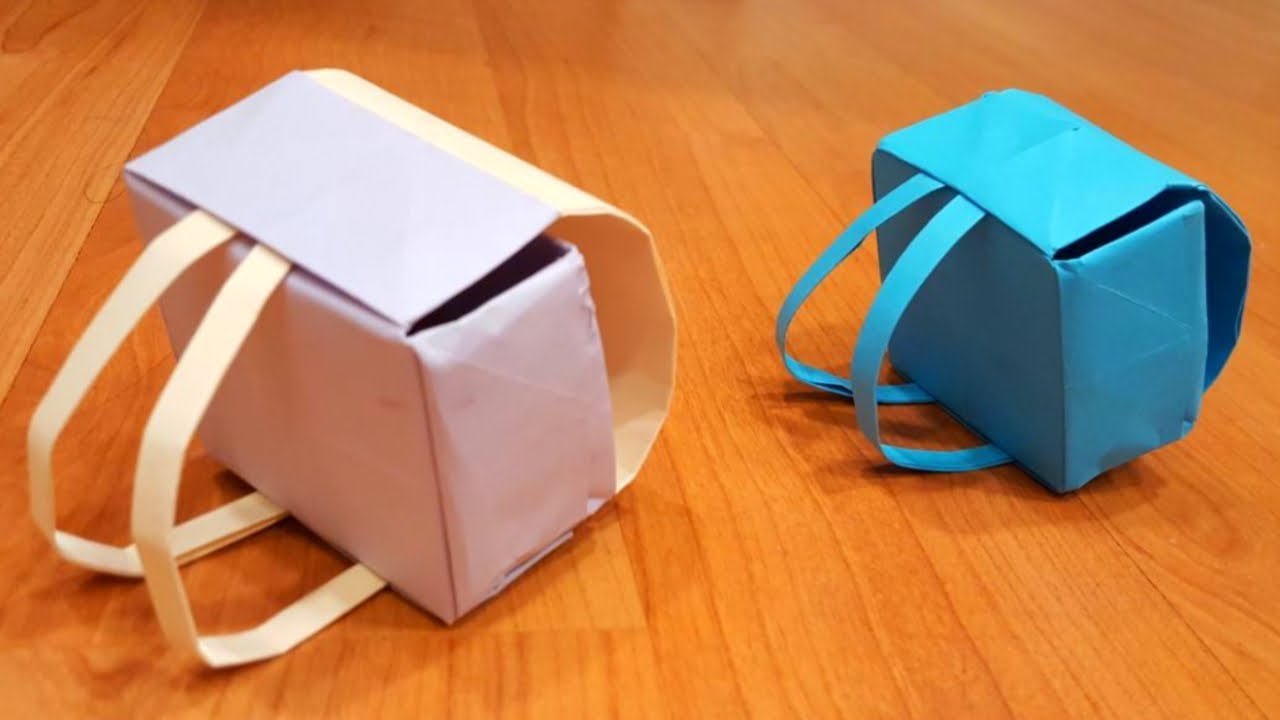 How to make paper backpack - YouTube