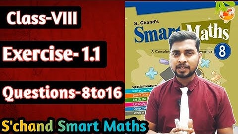 Rational Numbers Chapter 1 Schand smart maths || Exercise 1.1 || #examscore #skgupta #cbsemaths