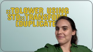 ::tolower using std::transform