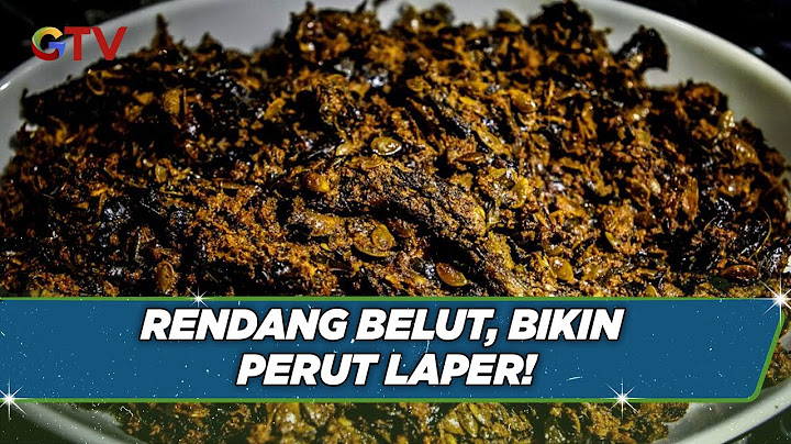 Bikin Ngiler! Nikmatnya Rendang Belut Khas Masyarakat di Batusangkar, Sumbar
