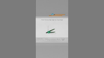 How to Divide a Right Angle into 3 Equal Angles ( Trisect 90 Degree ) #shorts
