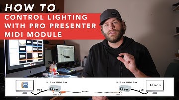 Automated lights - Control Jands Vista with midi from Pro Presenter