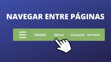 COMO CRIAR UM MENU COM HTML E CSS E NAVEGAR ENTRE PÁGINAS