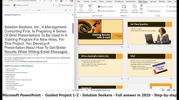 Microsoft PowerPoint 2021 Chapter 1 Guided Project 1-2 - Full answer in 2025 Step-by-step