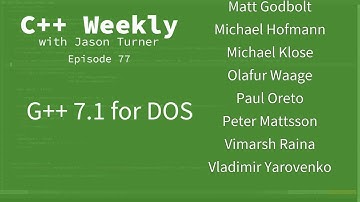 C++ Weekly - Ep 77 - G++ 7.1 for DOS
