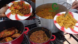 This Will Take You To HEAVEN! | Jollof Rice, Peppered Turkey & Jollof Beans - Chinwe Uzoma Kitchen