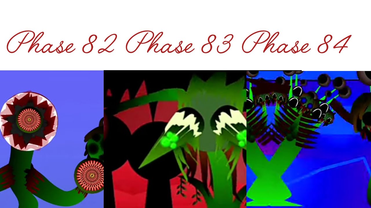 Phase 82 vs Phase 83 Vs Phase 84 in Incredibox Sprunki 