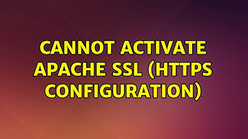 Ubuntu: Cannot Activate Apache SSL (HTTPS Configuration)
