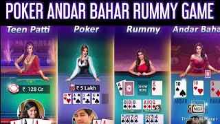 Poker Andar Bahar Rummy Gameplay Teen Patti Gold
