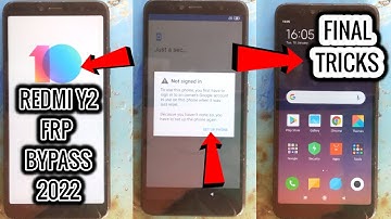 Redmi Y2 Frp Bypass Miui 9 10 11 12 13 2022|Xioami M1803e6i Frp Lock Unlock 2022| @Technicalboss