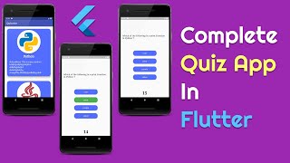 Complete Quiz App With Timer  In Flutter | By Desi Programmer screenshot 4