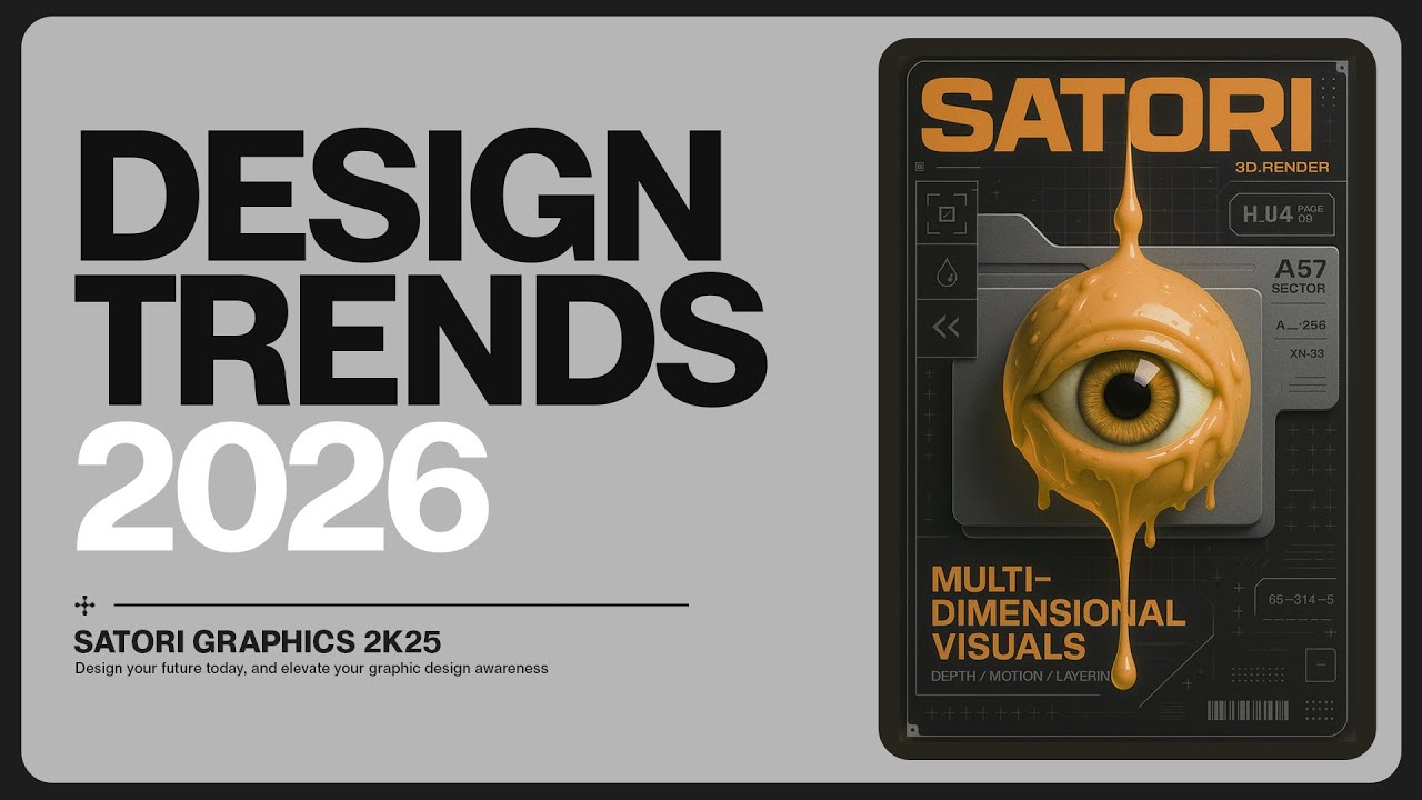 Тренды графического дизайна 2026 года — и как их реально применять!