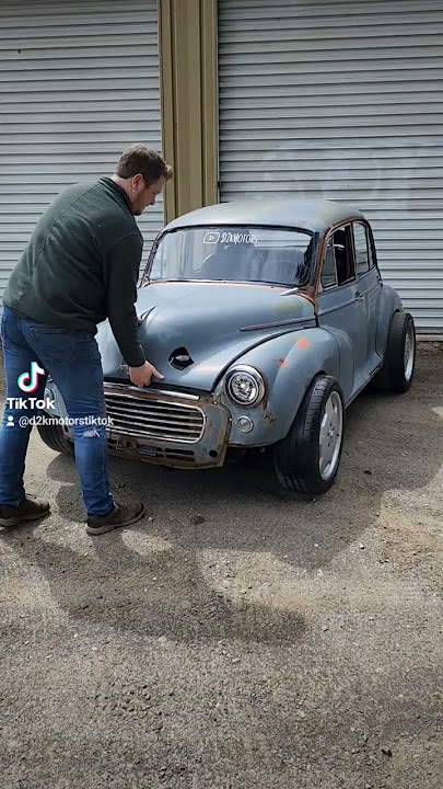 AMG Morris Minor one of a kind build. Like and Follow today. #amgmorrisminor #amg