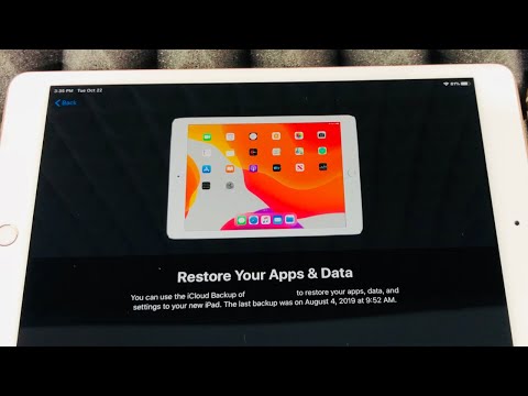 How to SetUp New iPad Restoring info from old iPad | Transfer information from old iPad to New iPad