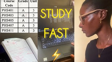 How to STUDY SO FAST it feels unreal (even as a slow learner)