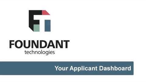 Video Tutorial 3: Your Applicant Dashboard