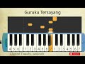 Guruku Tersayang | pagiku cerahku | pianika tutorial