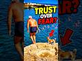 This dog chose trust over fear 😳🐶 #shorts #dog #animals