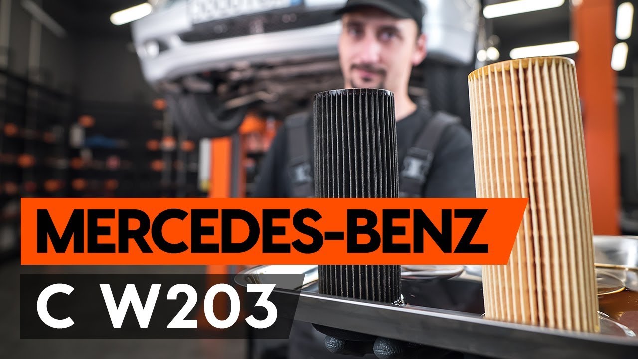 How to change oil filter and engine oil on MERCEDESBENZ С W203