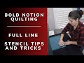 Full line stencil tips Beginner tips