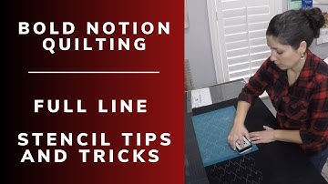 Full line stencil tips Beginner tips