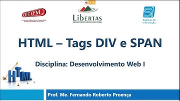 HTML: Elementos DIV e SPAN - Teoria - Aula do dia 02/04/2020