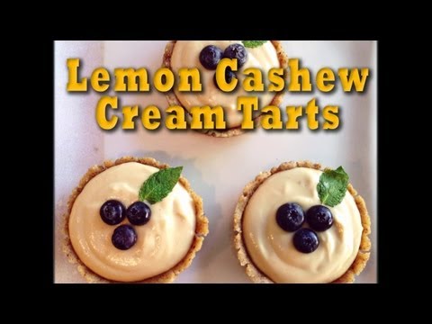 lemon-cashew-cream-tarts:-raw-vegan-dessert-recipe