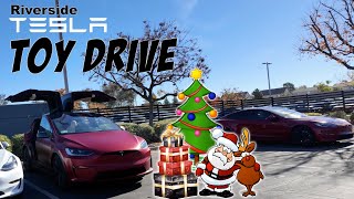 One Of The Tesla Dealership Had A Toy Drive