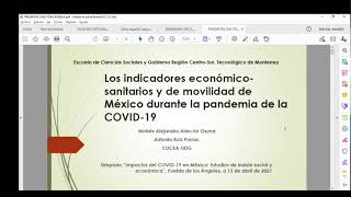 Indicadores Económico-Sanitarios y de movilidad de México durante la pandemia de la COVID-19