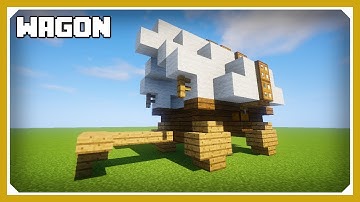 Minecraft: How To Build A Wagon Tutorial (Easy Survival Minecraft Design)