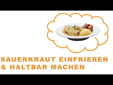 Video: Kann Man Sauerkraut Einfrieren