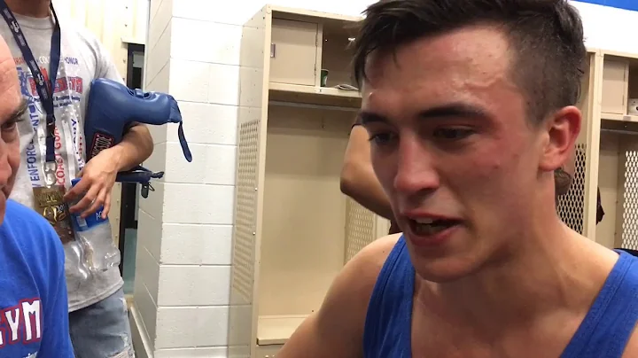Calvin Harbaugh gets emotional after Golden Gloves...