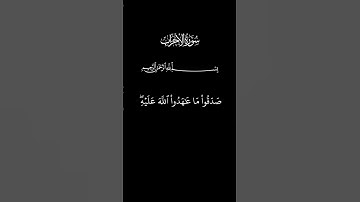 سورة الأحزاب _ آية (٢٣) _ القارئ علي جابر #القرآن_الكريم #سورة_الأحزاب #الشيخ_علي_جابر #طمأنينة