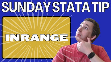 Using the Inrange Command | Sunday Stata Tip