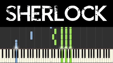Sherlock (Piano Tutorial + sheets) - Opening + Main Theme