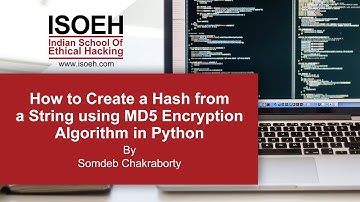 How to Create a Hash from a String using MD5 Encryption Algorithm in Python?