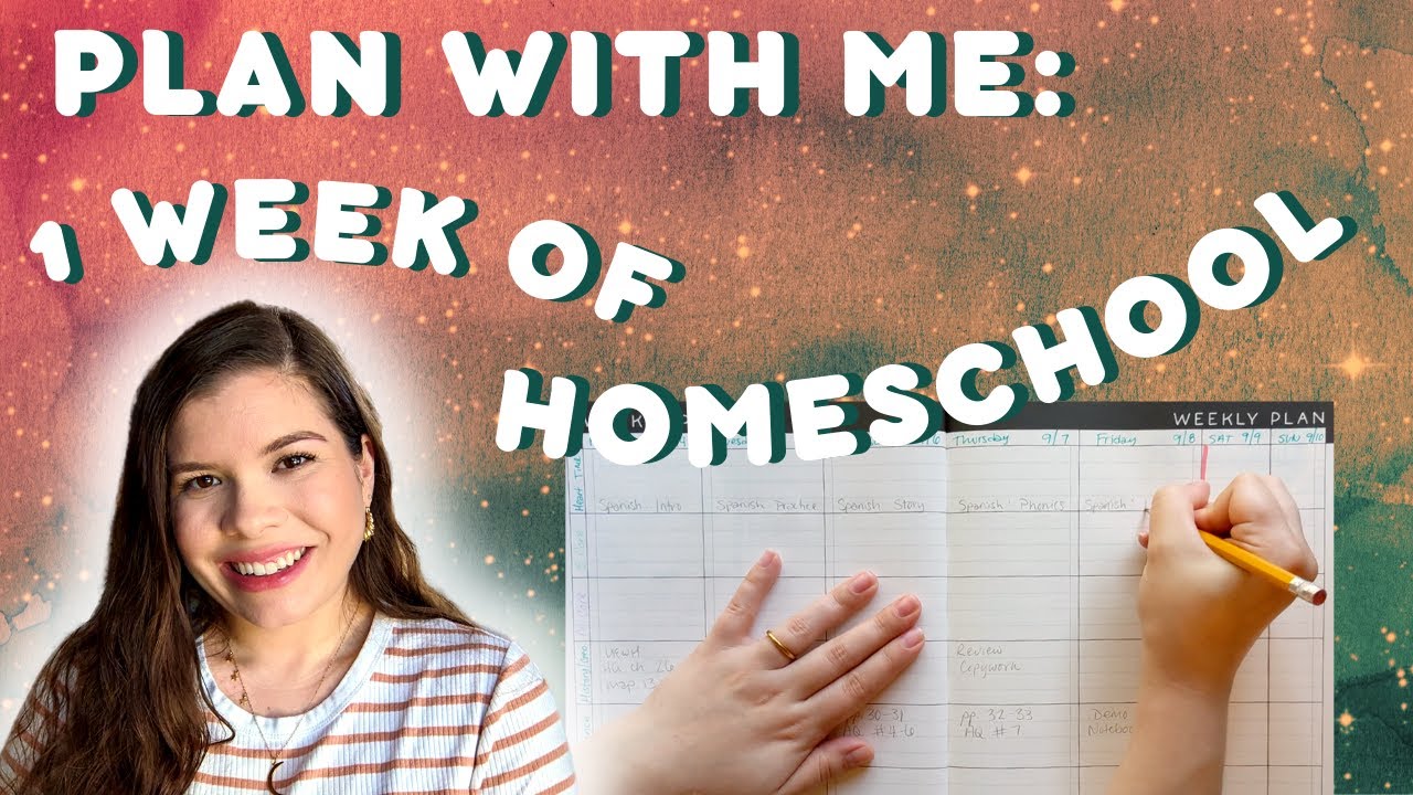 PLANNING 1 WEEK OF HOMESCHOOL LESSONS // PLAN WITH ME // HOW I PLAN OUR ...