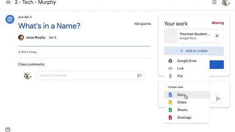 How To Add or Create Files for Google Classroom Assignments