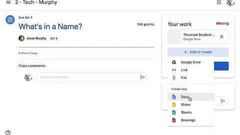How To Add or Create Files for Google Classroom Assignments