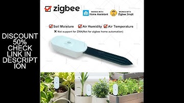 Smart ZigBee Soil Moisture Sensor Temperature and Humidity Meter Thermo Hygrometer Garden Automation