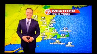 weatherman Pete Bouchard neighborhood gets 9 inches in the summer WHDH 7