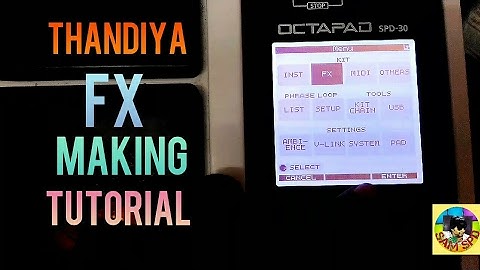 Roland SPD 30 indian beat DHANDIYA FX making tutorial
