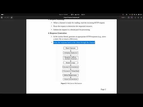 Project Proposal for Software Development 1 | Java NIO Web Server