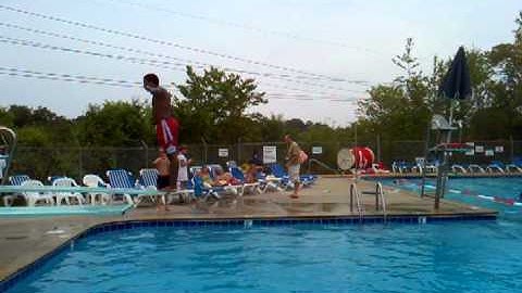 Michael dives back 2 1/2 pike at Stuart Heights