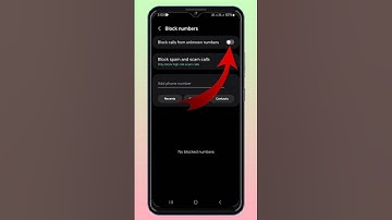 Block Calls From Unknown Numbers | Samsung M14 5g | #callsetting #shorts