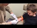 Micah gets his blood drawn by the best phlebotomist ever!