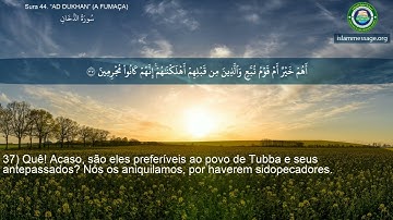 سورة 44. الدخان (ترجمة باللغة البرتغالية) | مشاري بن راشد العفاسي