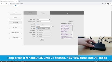 WiFi 4K HDMI Encoder（Real Time Local Loop Output) HEV-10W Installation and Use