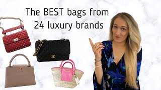 THE BEST HANDBAGS from 24 LUXURY BRANDS | My Favorite Designer Handbags | Lesley Adina